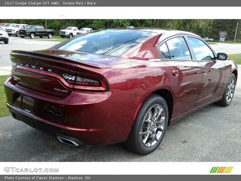 Octane Red / Black 2017 Dodge Charger SXT AWD