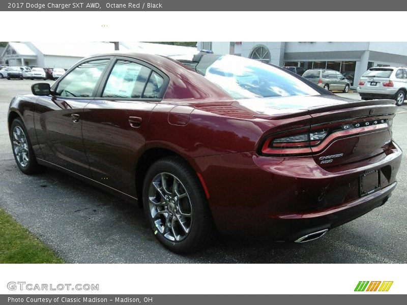 Octane Red / Black 2017 Dodge Charger SXT AWD