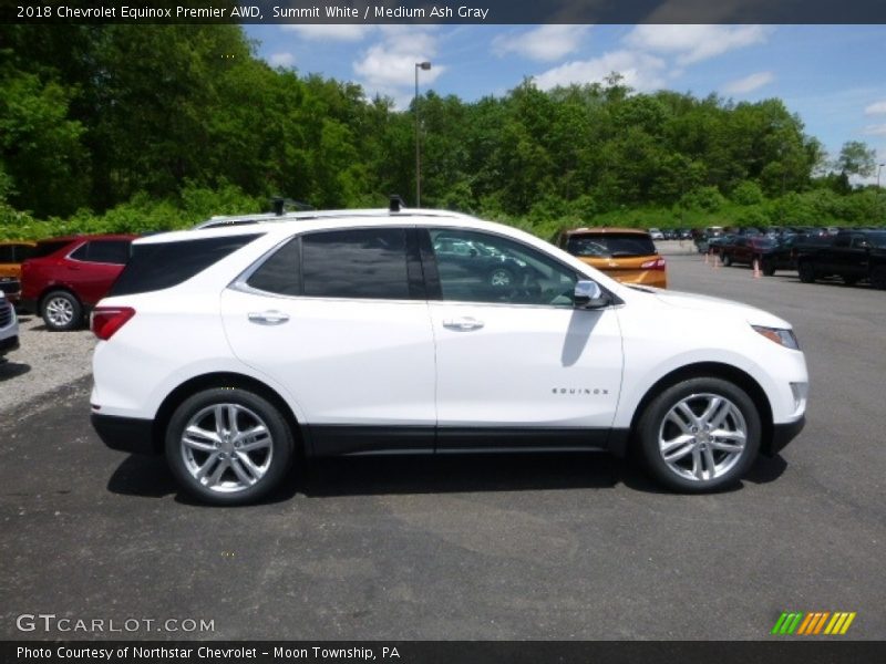 Summit White / Medium Ash Gray 2018 Chevrolet Equinox Premier AWD