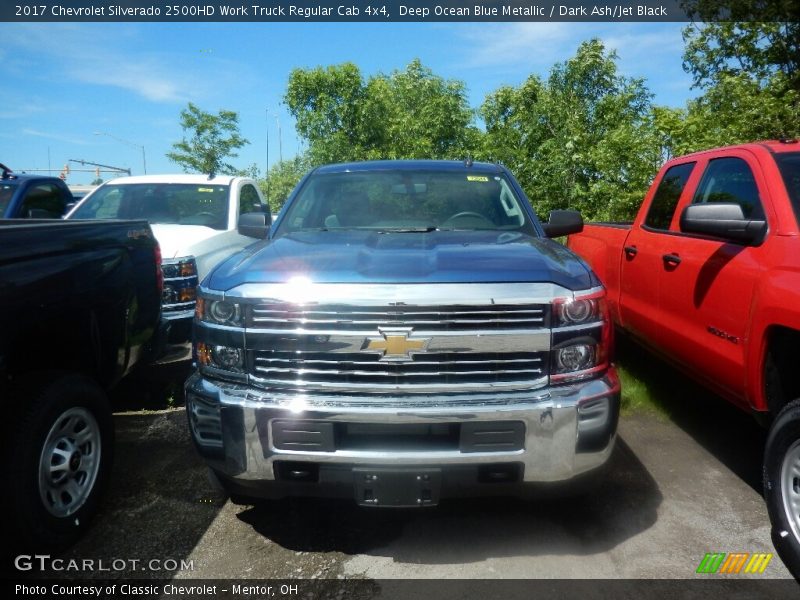 Deep Ocean Blue Metallic / Dark Ash/Jet Black 2017 Chevrolet Silverado 2500HD Work Truck Regular Cab 4x4