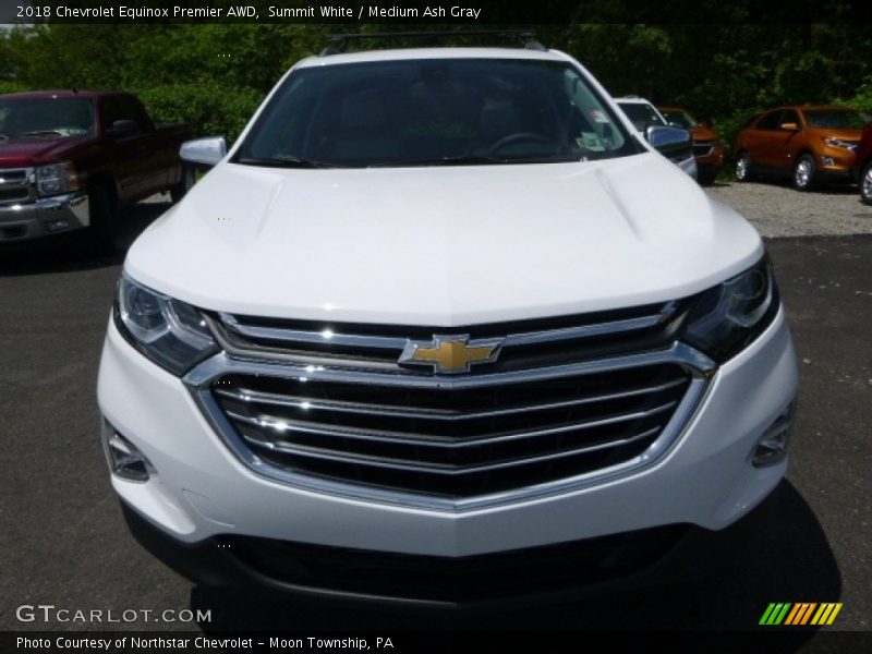 Summit White / Medium Ash Gray 2018 Chevrolet Equinox Premier AWD