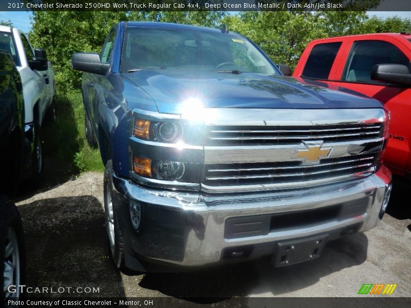 Deep Ocean Blue Metallic / Dark Ash/Jet Black 2017 Chevrolet Silverado 2500HD Work Truck Regular Cab 4x4
