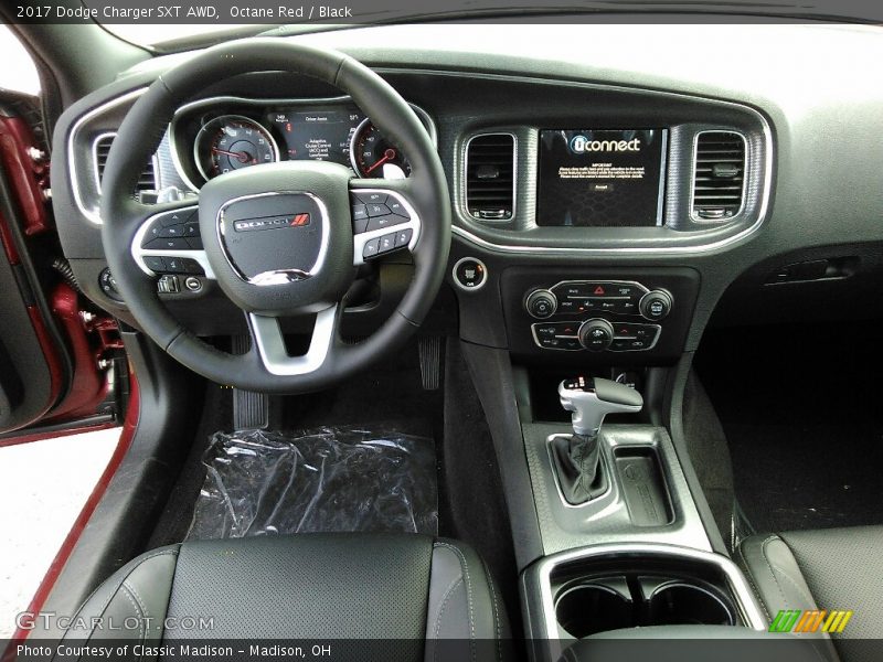 Octane Red / Black 2017 Dodge Charger SXT AWD