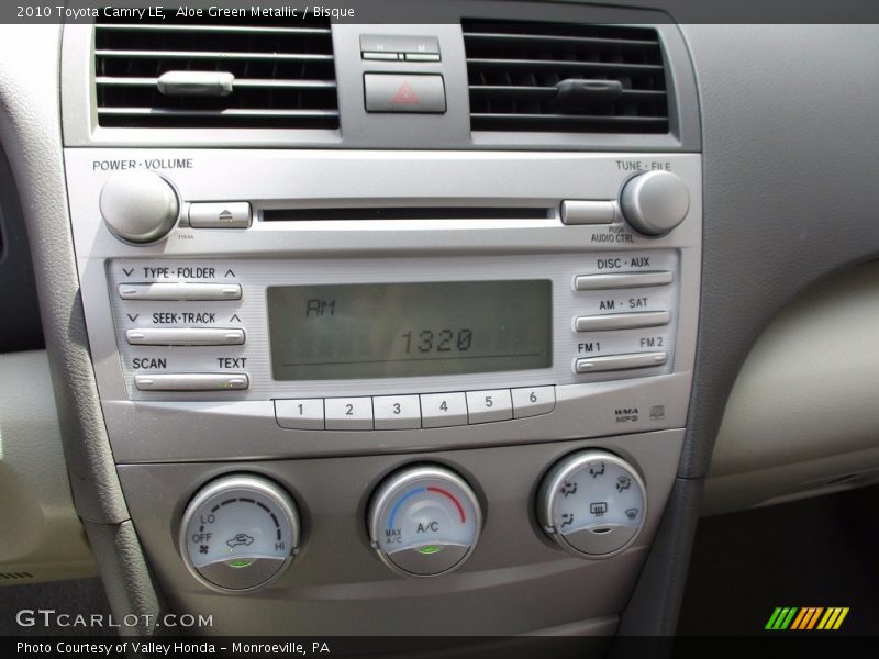 Aloe Green Metallic / Bisque 2010 Toyota Camry LE