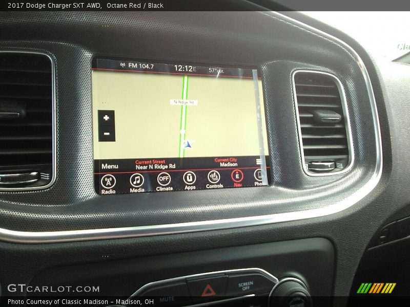 Octane Red / Black 2017 Dodge Charger SXT AWD