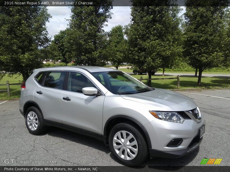 Brilliant Silver / Charcoal 2016 Nissan Rogue S AWD
