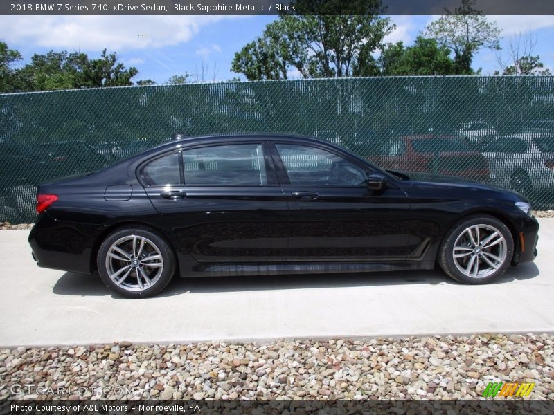Black Sapphire Metallic / Black 2018 BMW 7 Series 740i xDrive Sedan