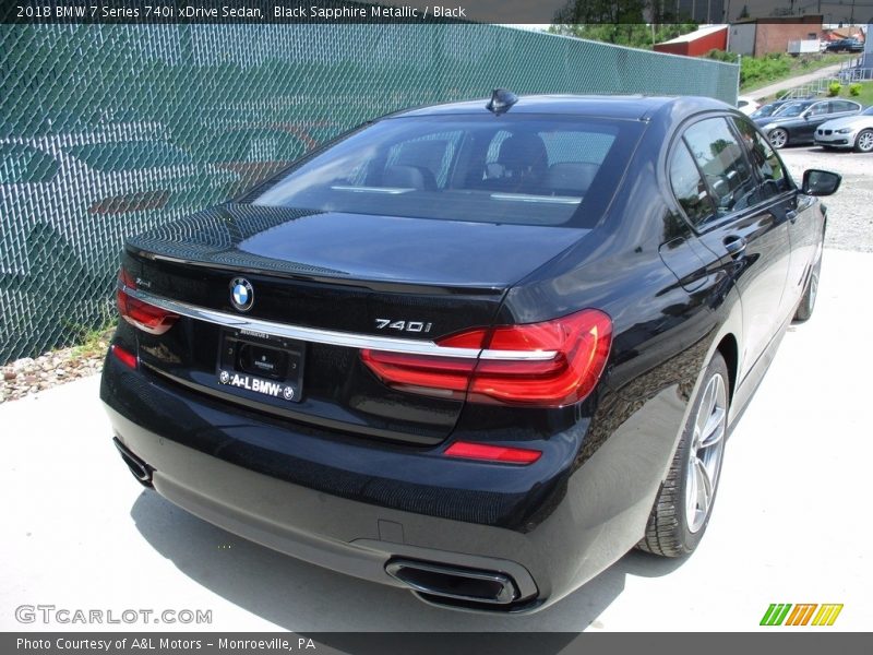 Black Sapphire Metallic / Black 2018 BMW 7 Series 740i xDrive Sedan