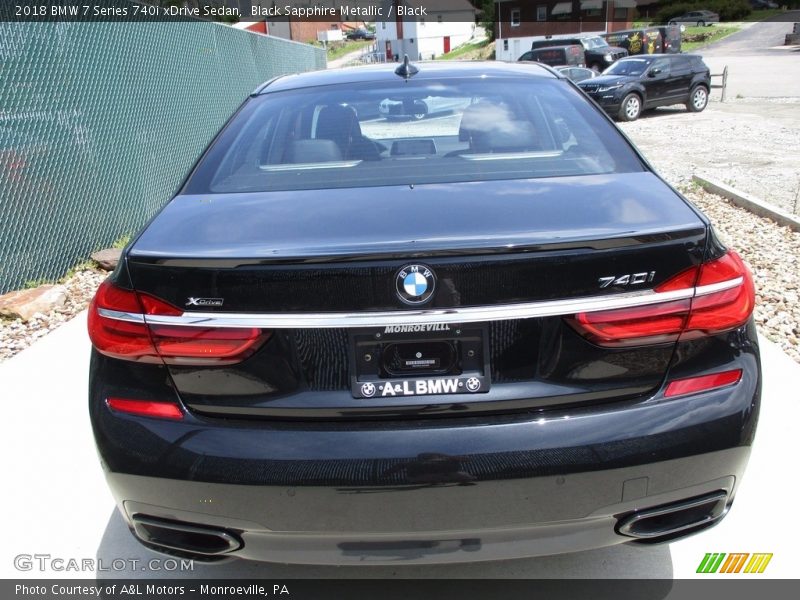 Black Sapphire Metallic / Black 2018 BMW 7 Series 740i xDrive Sedan
