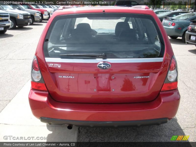 Garnet Red Pearl / Anthracite Black 2007 Subaru Forester 2.5 X Sports