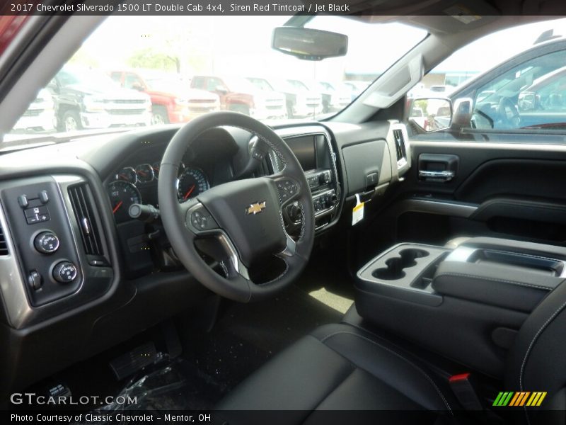 Siren Red Tintcoat / Jet Black 2017 Chevrolet Silverado 1500 LT Double Cab 4x4