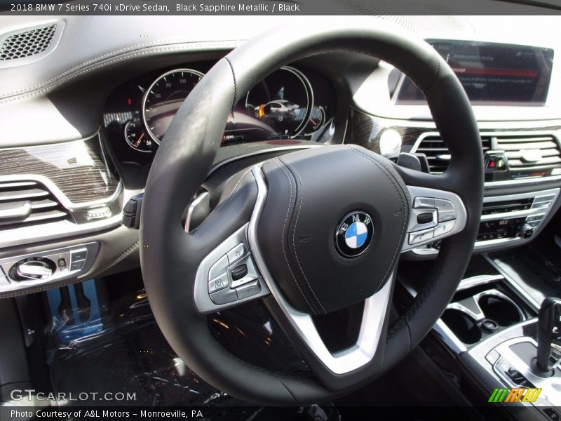 Black Sapphire Metallic / Black 2018 BMW 7 Series 740i xDrive Sedan