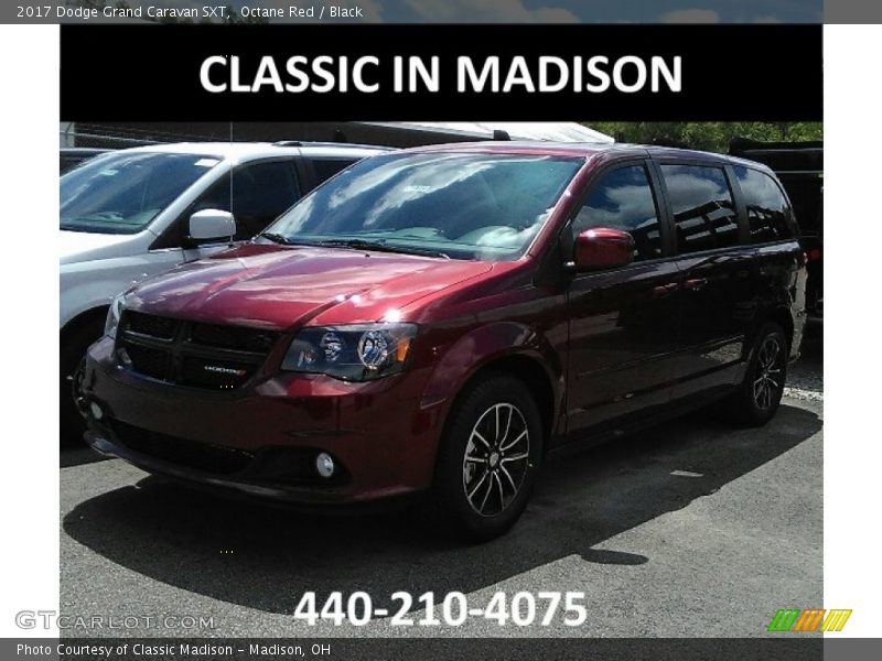 Octane Red / Black 2017 Dodge Grand Caravan SXT
