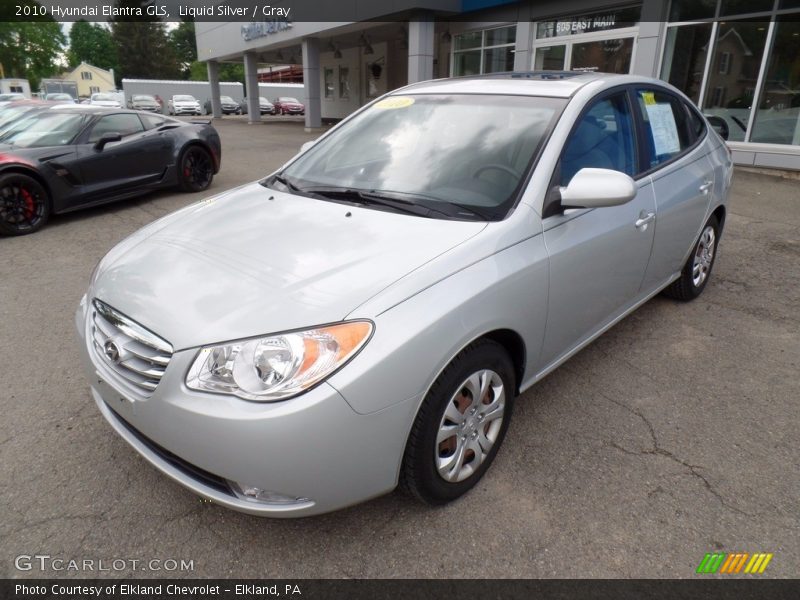 Liquid Silver / Gray 2010 Hyundai Elantra GLS