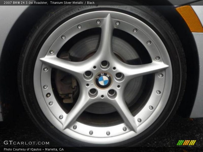 Titanium Silver Metallic / Black 2007 BMW Z4 3.0si Roadster