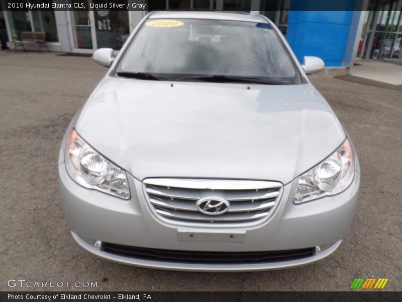 Liquid Silver / Gray 2010 Hyundai Elantra GLS