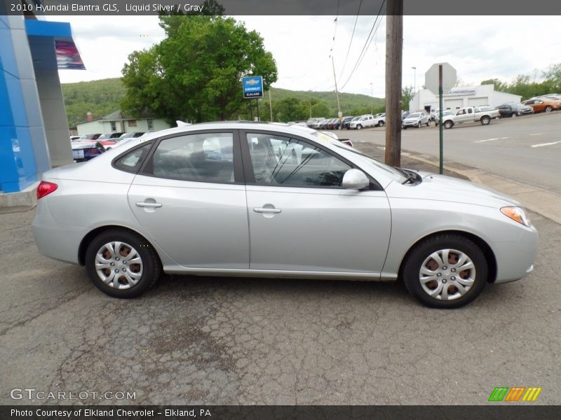 Liquid Silver / Gray 2010 Hyundai Elantra GLS