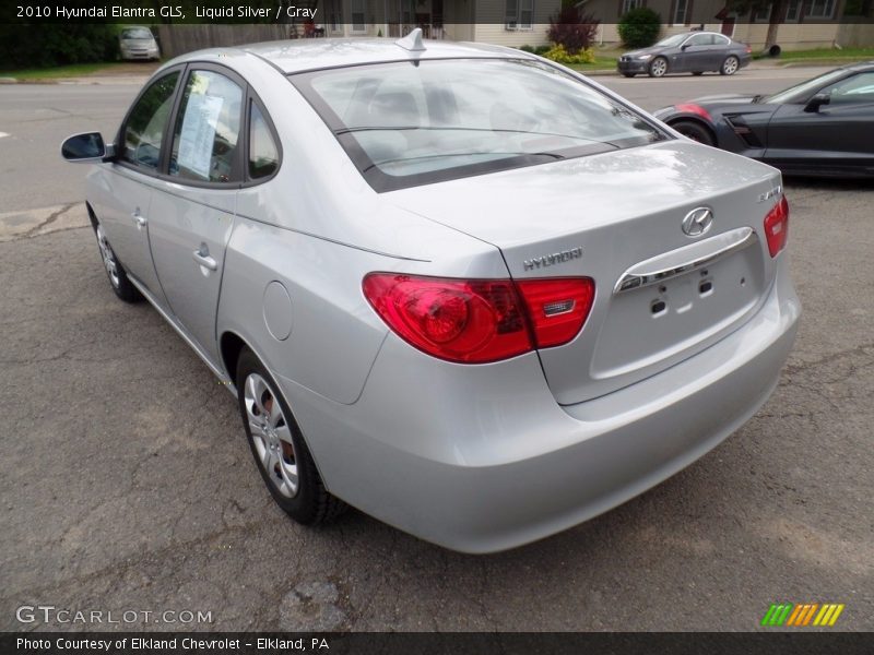 Liquid Silver / Gray 2010 Hyundai Elantra GLS