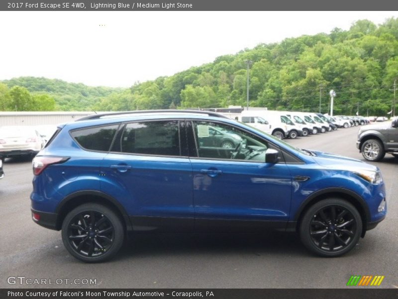 Lightning Blue / Medium Light Stone 2017 Ford Escape SE 4WD
