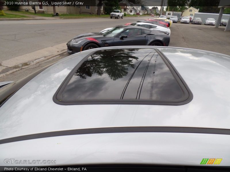 Liquid Silver / Gray 2010 Hyundai Elantra GLS