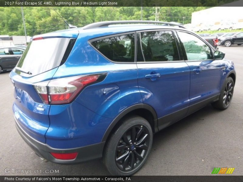 Lightning Blue / Medium Light Stone 2017 Ford Escape SE 4WD
