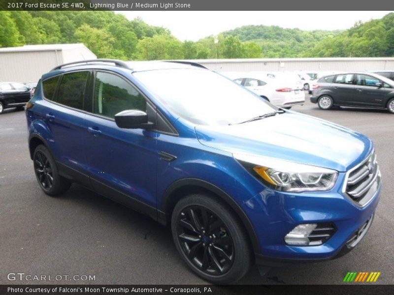 Lightning Blue / Medium Light Stone 2017 Ford Escape SE 4WD