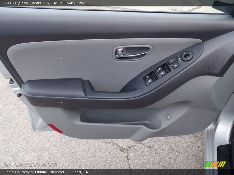 Liquid Silver / Gray 2010 Hyundai Elantra GLS