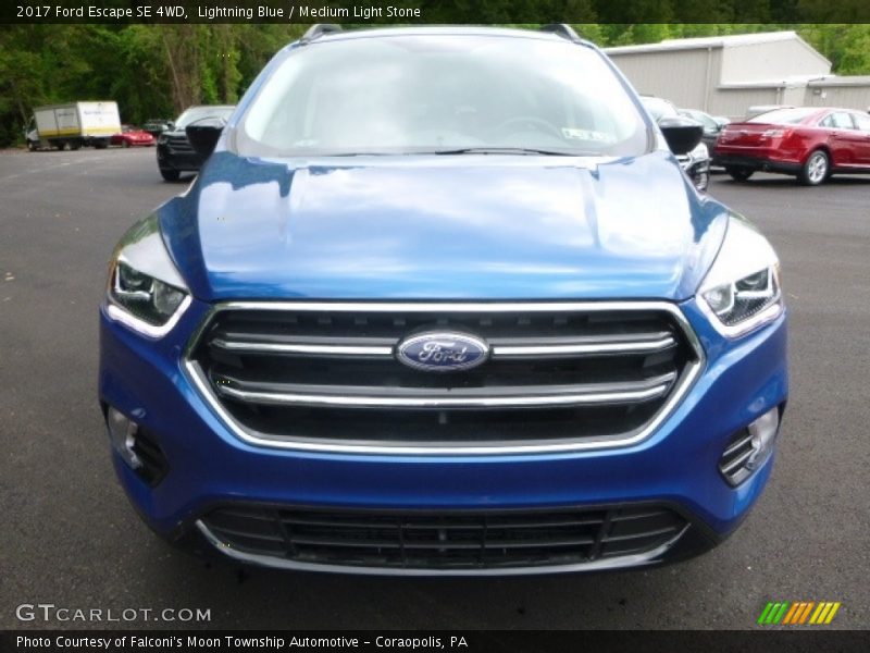 Lightning Blue / Medium Light Stone 2017 Ford Escape SE 4WD