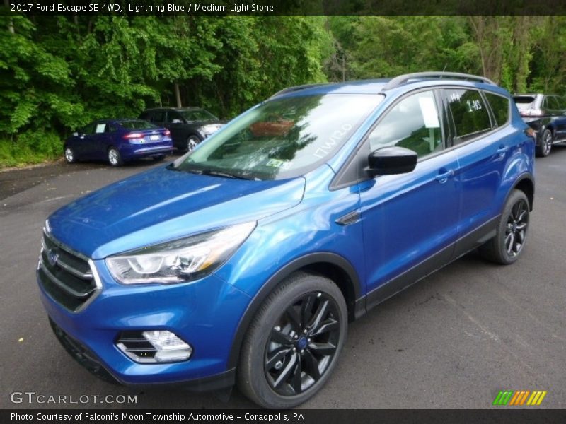 Lightning Blue / Medium Light Stone 2017 Ford Escape SE 4WD