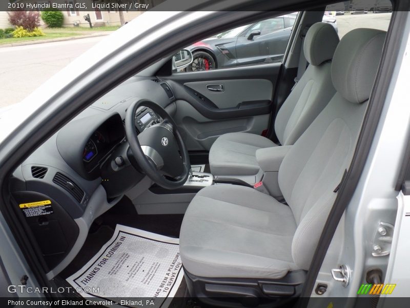 Liquid Silver / Gray 2010 Hyundai Elantra GLS