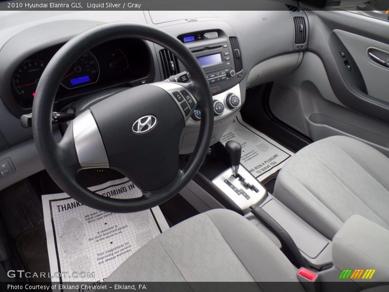 Liquid Silver / Gray 2010 Hyundai Elantra GLS