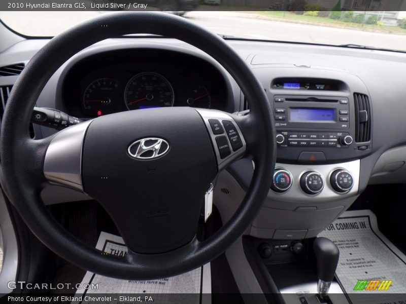 Liquid Silver / Gray 2010 Hyundai Elantra GLS