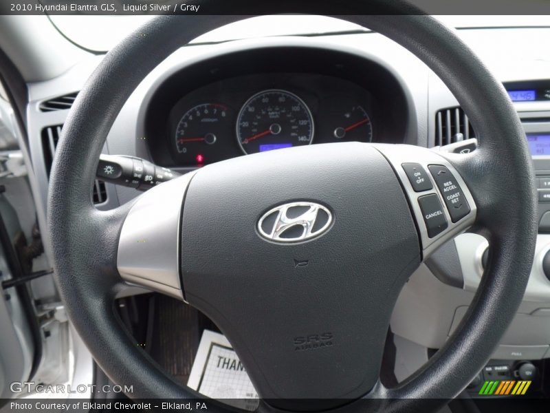 Liquid Silver / Gray 2010 Hyundai Elantra GLS