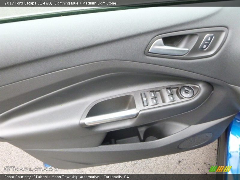 Lightning Blue / Medium Light Stone 2017 Ford Escape SE 4WD