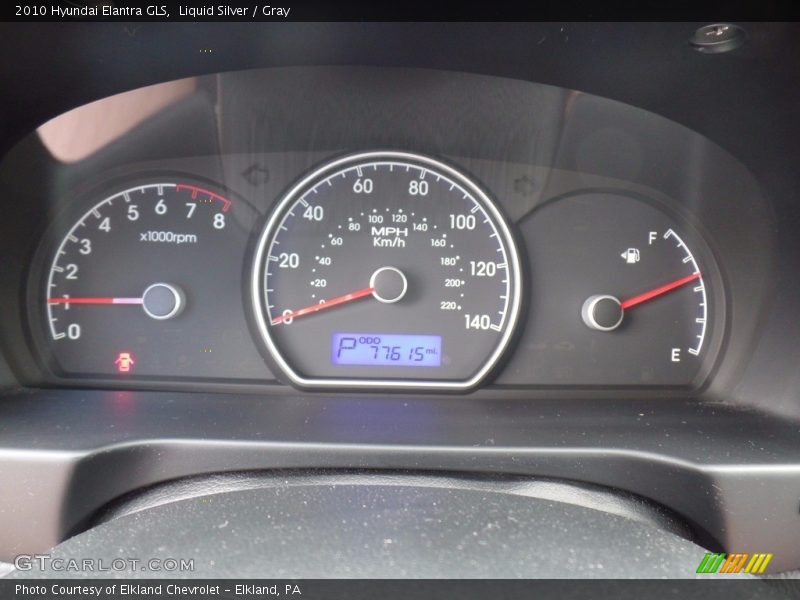 Liquid Silver / Gray 2010 Hyundai Elantra GLS