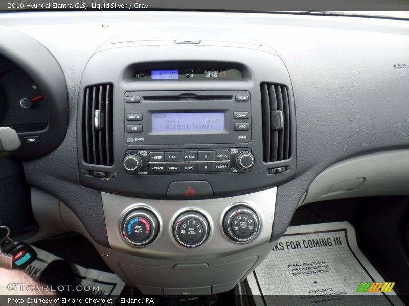 Liquid Silver / Gray 2010 Hyundai Elantra GLS