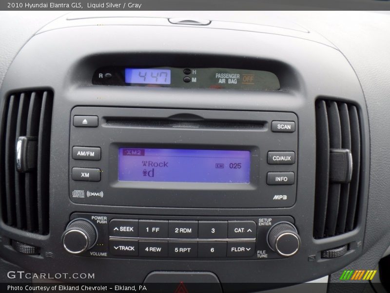 Liquid Silver / Gray 2010 Hyundai Elantra GLS