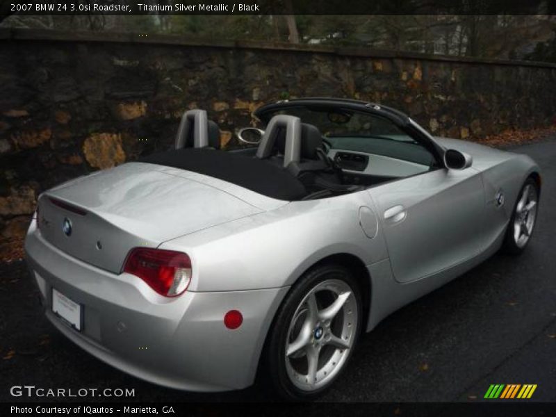 Titanium Silver Metallic / Black 2007 BMW Z4 3.0si Roadster