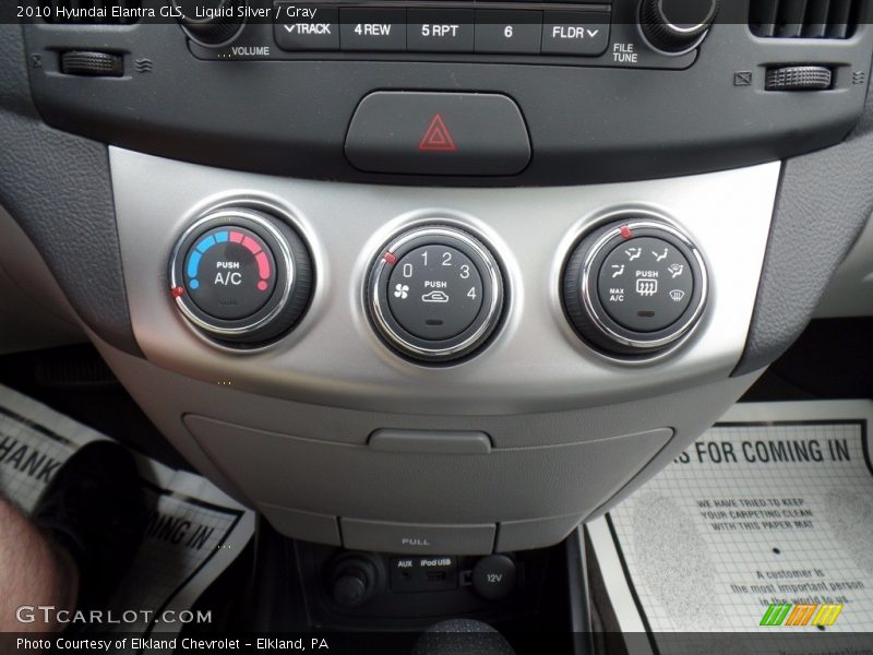 Liquid Silver / Gray 2010 Hyundai Elantra GLS