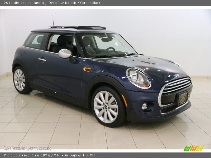 Deep Blue Metallic / Carbon Black 2014 Mini Cooper Hardtop