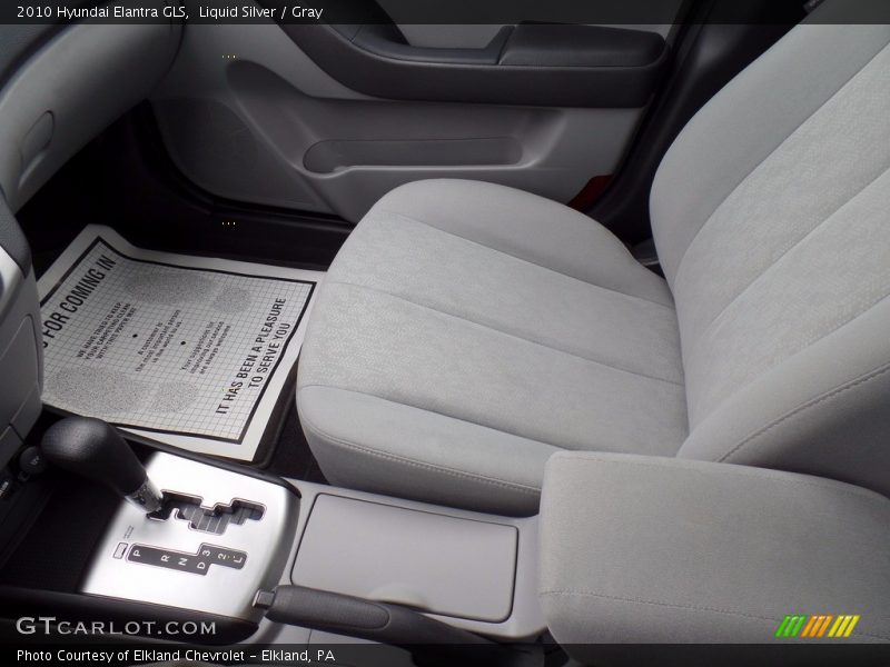 Liquid Silver / Gray 2010 Hyundai Elantra GLS