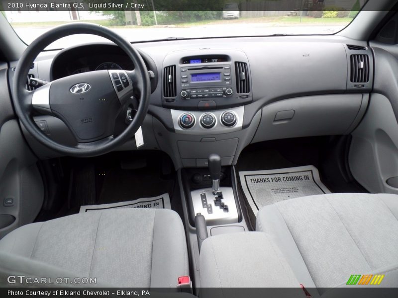 Liquid Silver / Gray 2010 Hyundai Elantra GLS