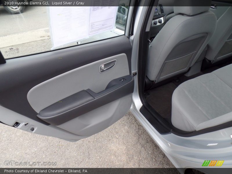 Liquid Silver / Gray 2010 Hyundai Elantra GLS