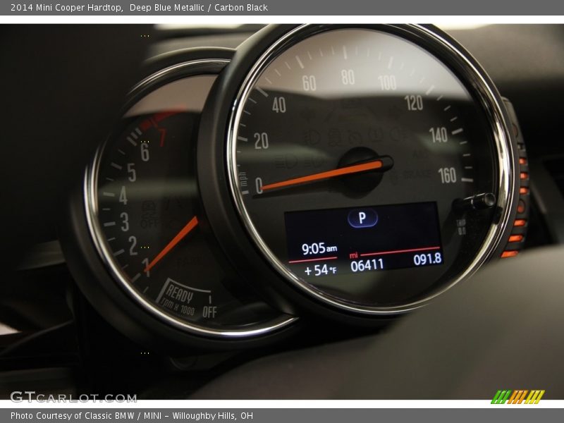 Deep Blue Metallic / Carbon Black 2014 Mini Cooper Hardtop