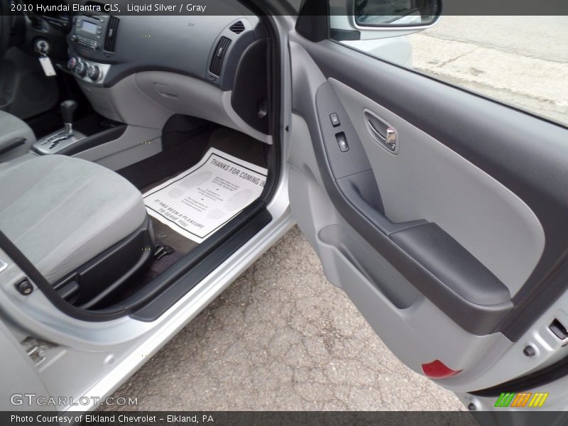Liquid Silver / Gray 2010 Hyundai Elantra GLS