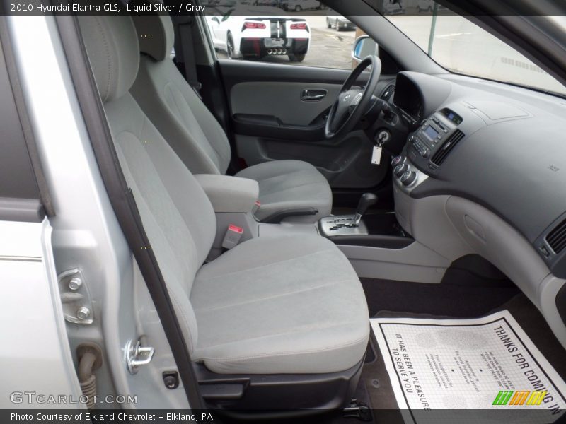 Liquid Silver / Gray 2010 Hyundai Elantra GLS