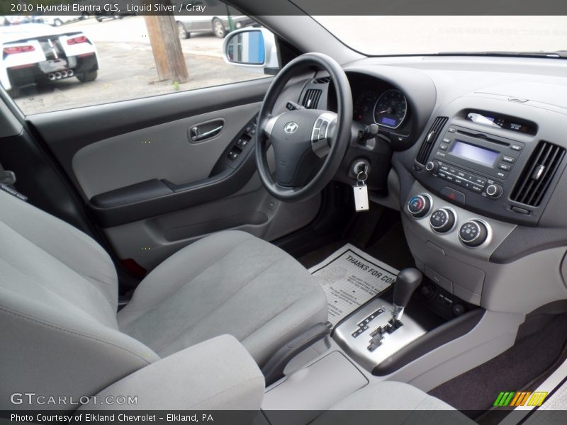 Liquid Silver / Gray 2010 Hyundai Elantra GLS