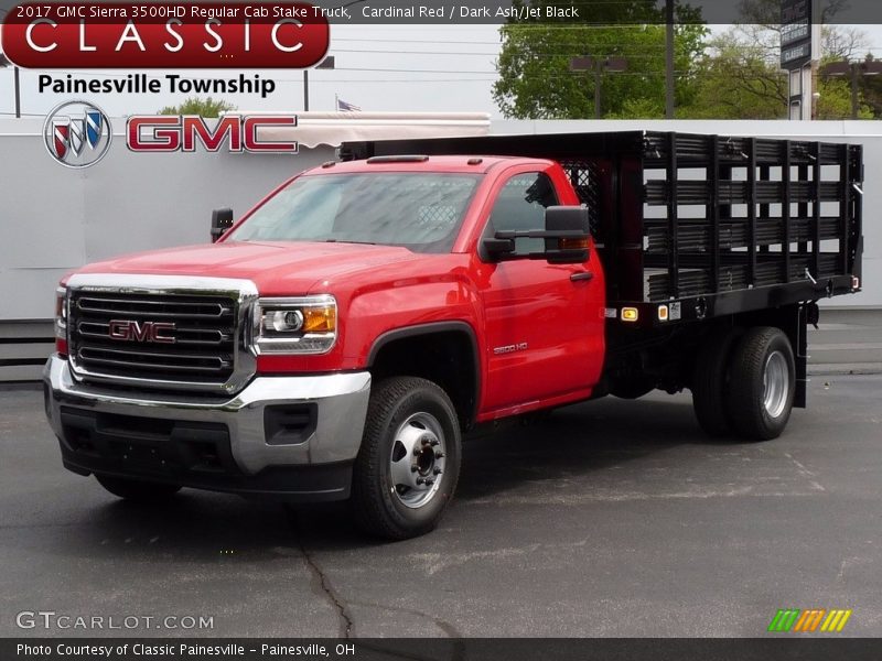 Cardinal Red / Dark Ash/Jet Black 2017 GMC Sierra 3500HD Regular Cab Stake Truck