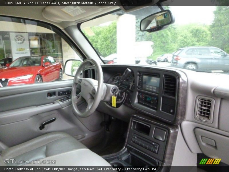 Silver Birch Metallic / Stone Gray 2005 GMC Yukon XL Denali AWD