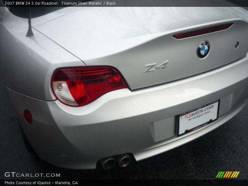 Titanium Silver Metallic / Black 2007 BMW Z4 3.0si Roadster